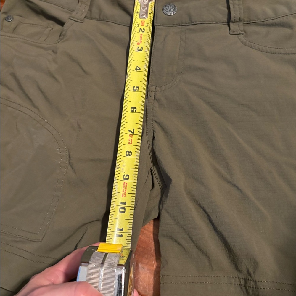 Prana Women’s Olive Green Outdoor Hiking Shorts Size‎ 4 (0577) - Picture 4 of 8
